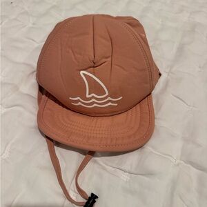 Kids Shark Design Hat - light pink -Bitty Brah